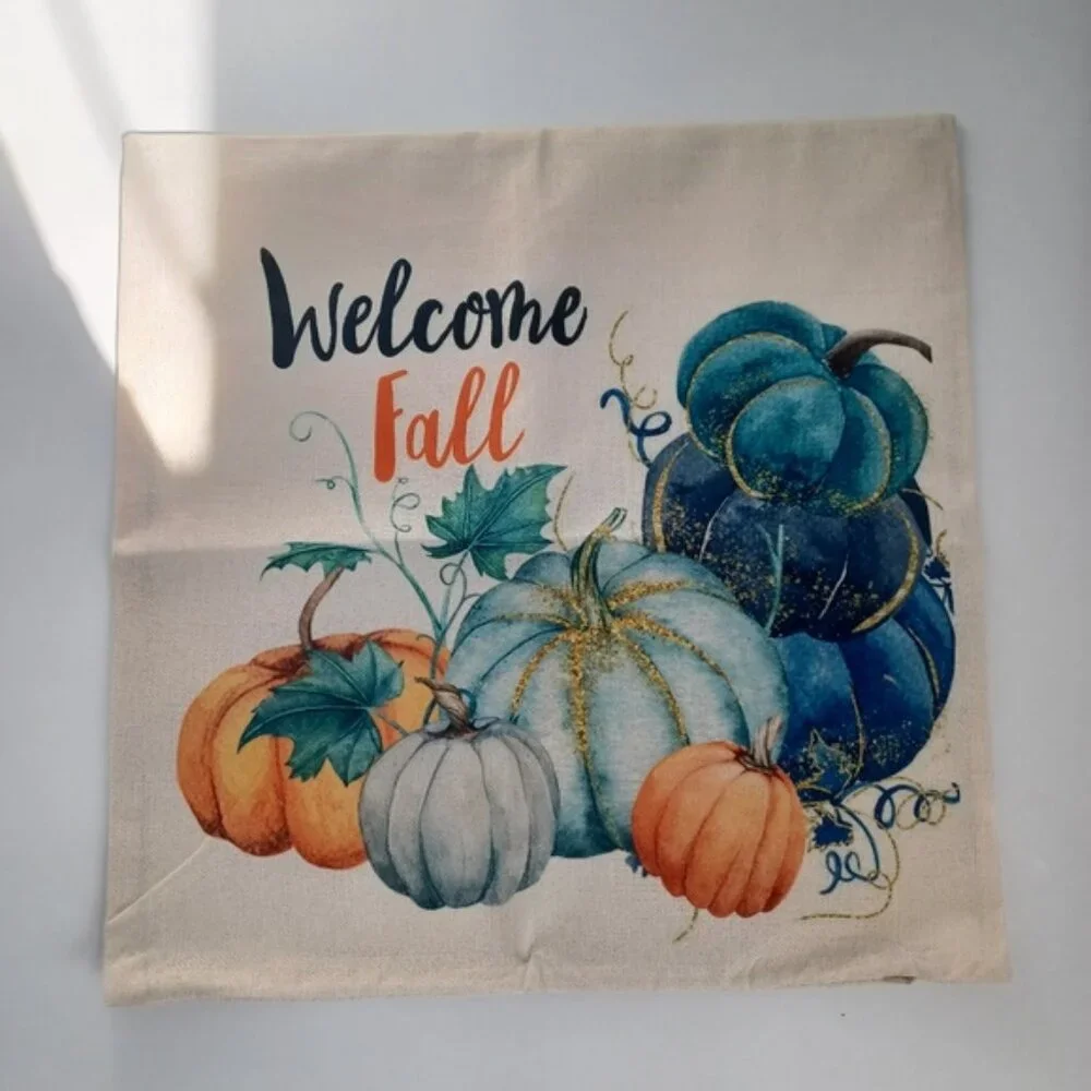 Decorative Farmhouse Fall Pillow Covers | Set of 4 | 18